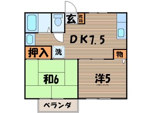 和光ハイツの物件間取画像